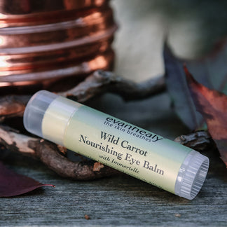 moisturizing wild carrot immortelle eye balm for dark eyes morning puffiness