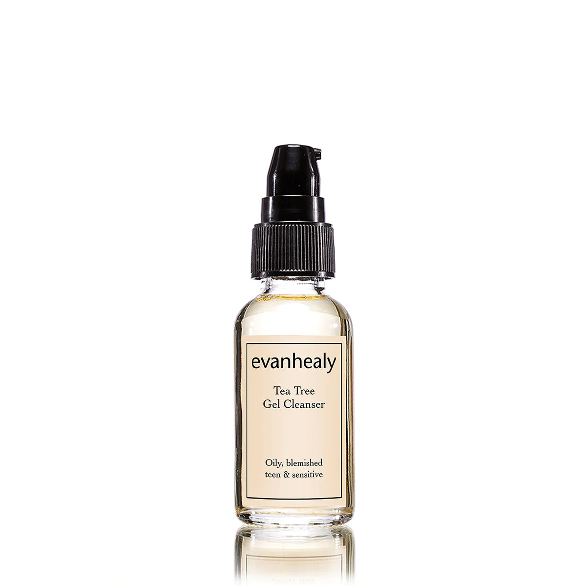 travel size evanhealy tea tree cleansing gel product with box