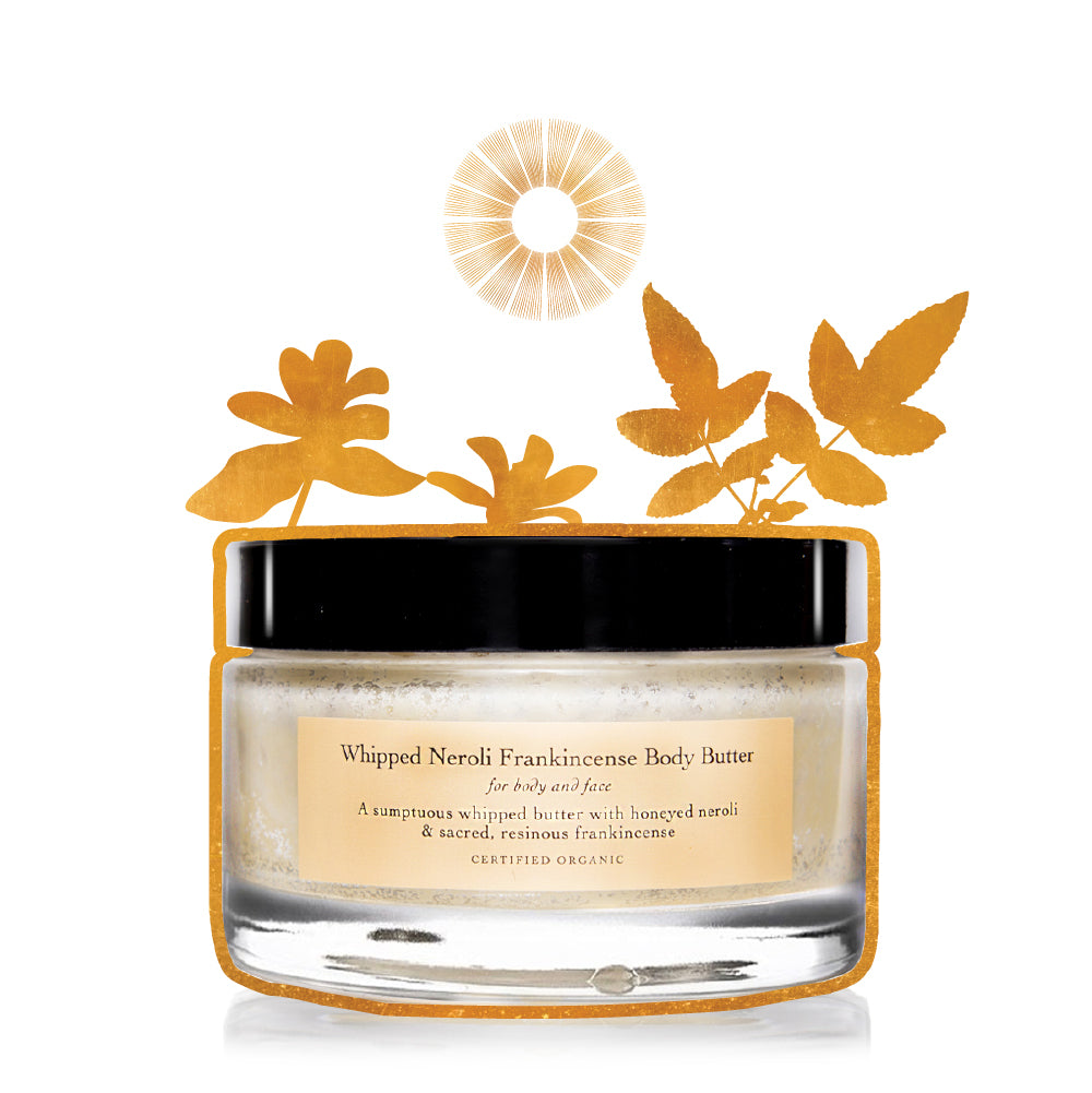 whipped neroli frankincense body butter moisture cream gilded