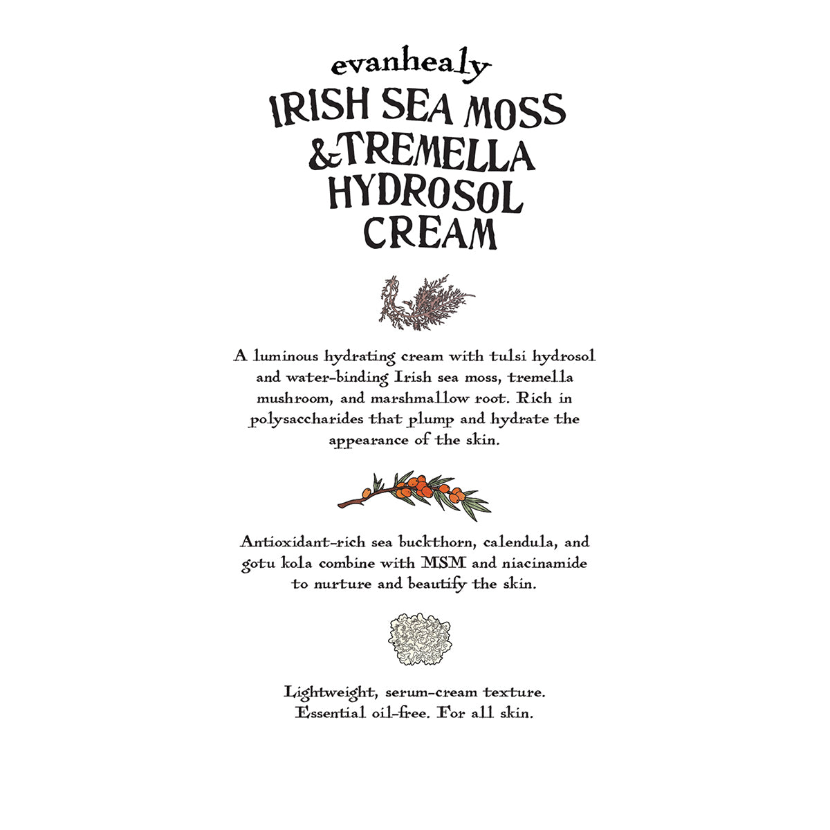 Irish Sea Moss & Tremella Hydrosol Cream Folklore Card