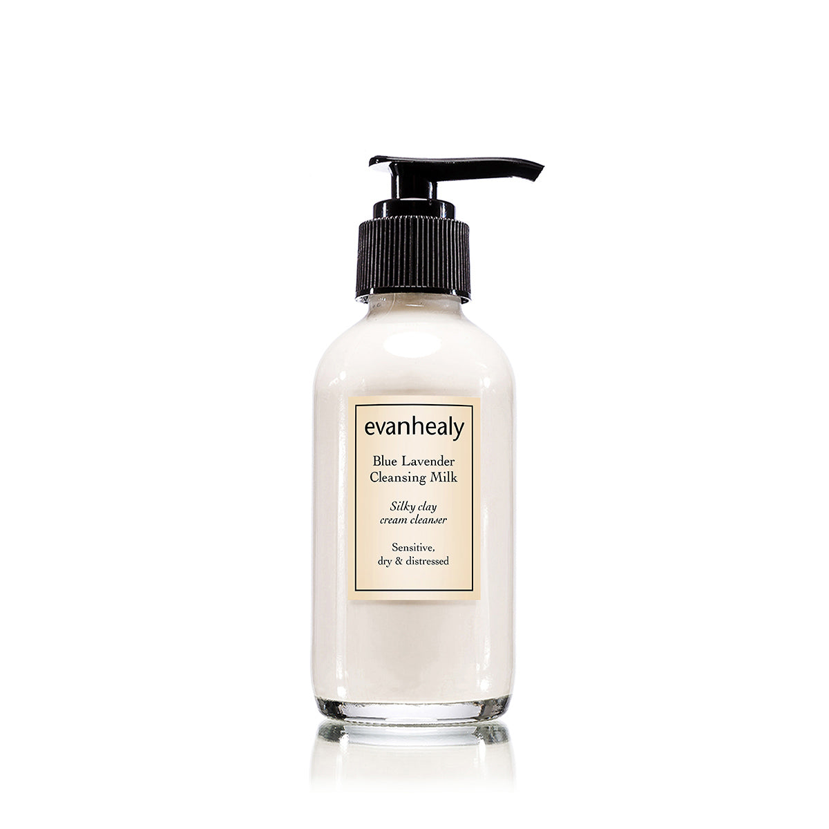 blue lavender silky clay cream milk cleanser for sensitive skin