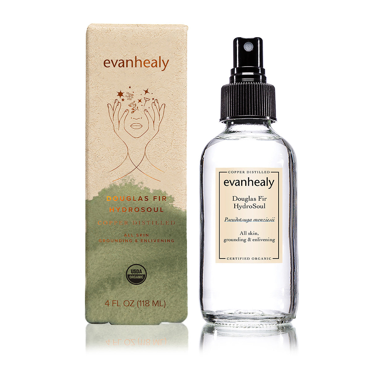 evanhealy douglas fir facial tonic hydrosol product with box white background