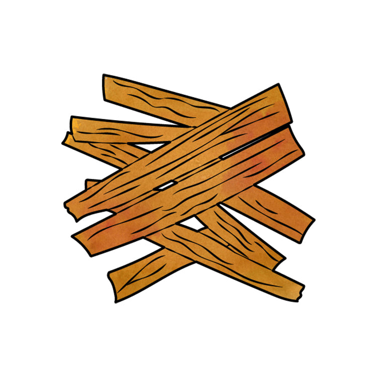 Made with sandalwood