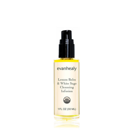 Lemon Balm & White Sage Organic Cleansing Oil Infusion | evanhealy