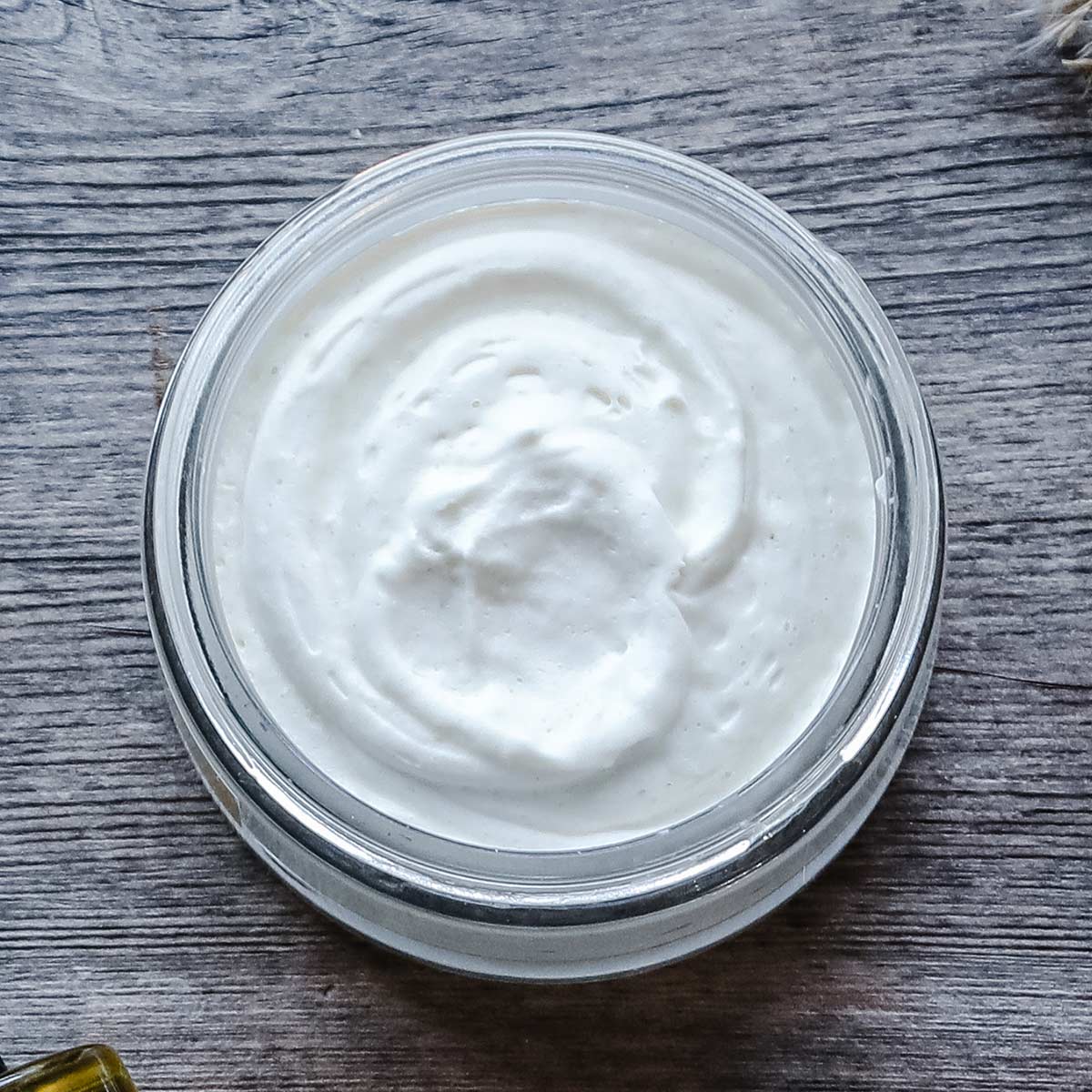 whipped patchouli vanilla body butter aerial view of texture