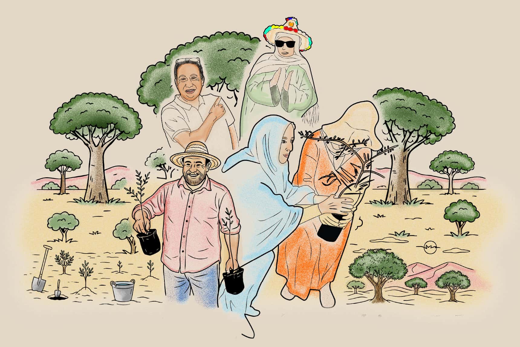 Simo, Fatima and Al-Amal