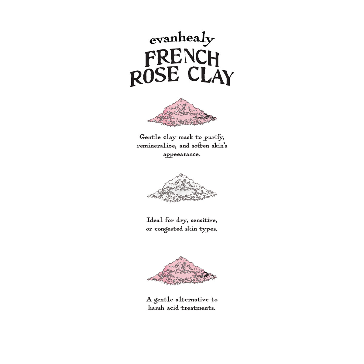 French Rose Clay Mask Folklore Card