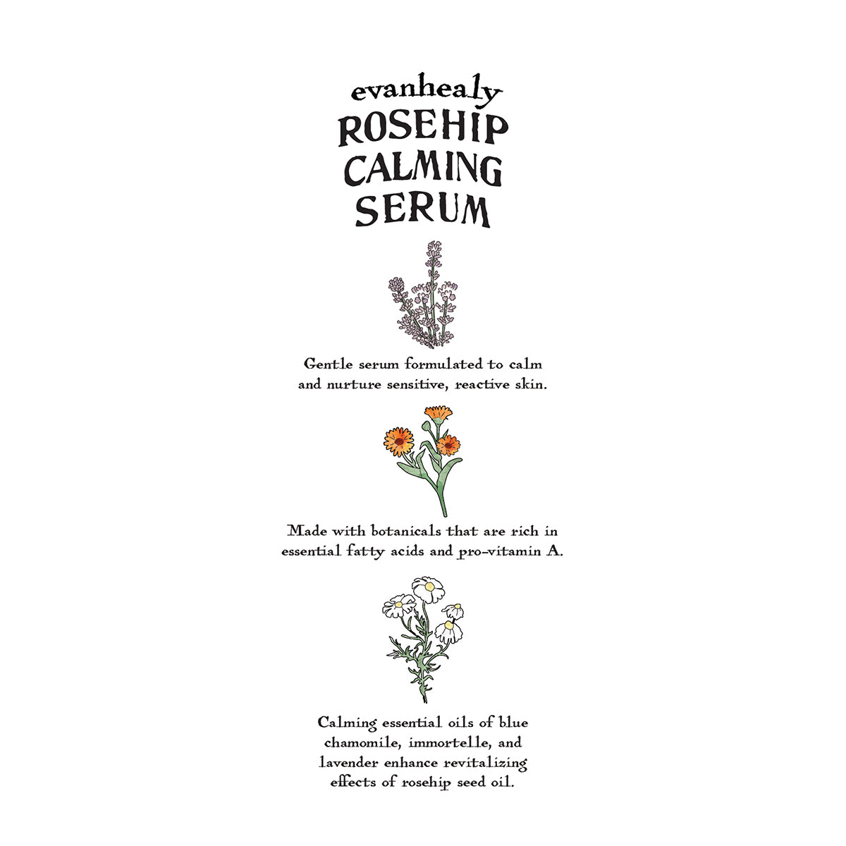 Rosehip Calming Serum Folklore Card
