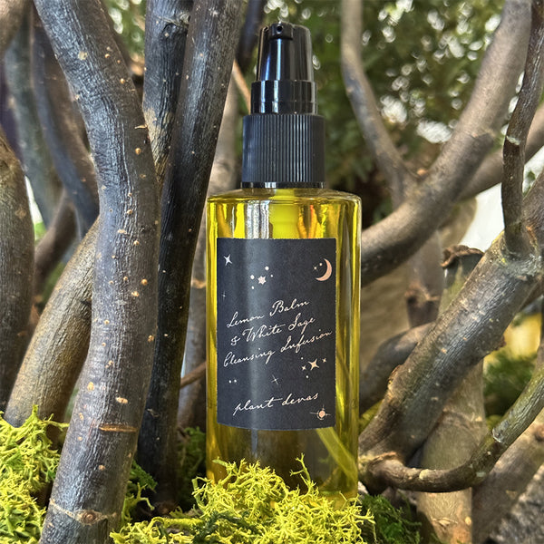Lemon Balm & White Sage Organic Cleansing Oil Infusion | evanhealy