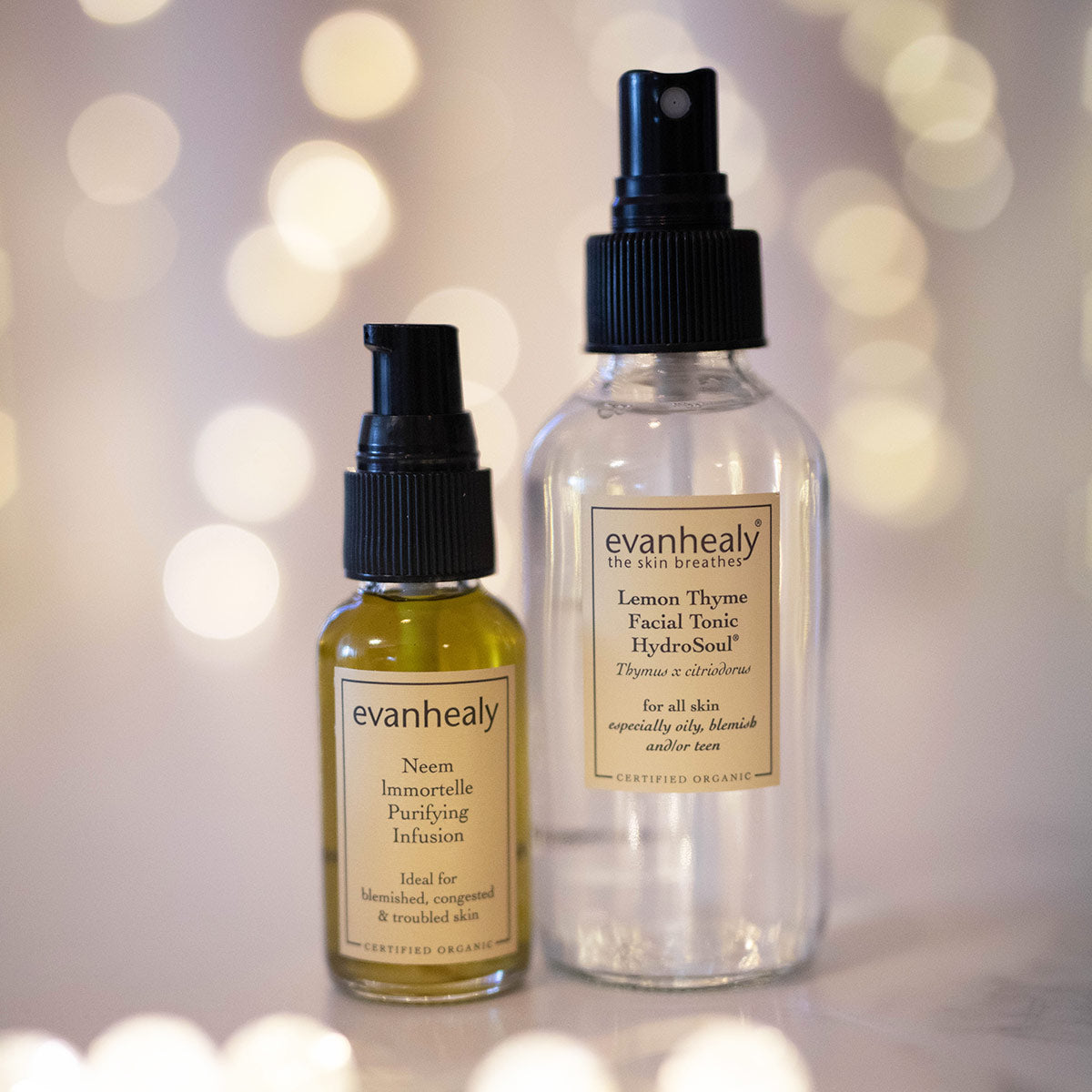 neem immortelle purifying infusion oil serum and lemon thyme hydrosol