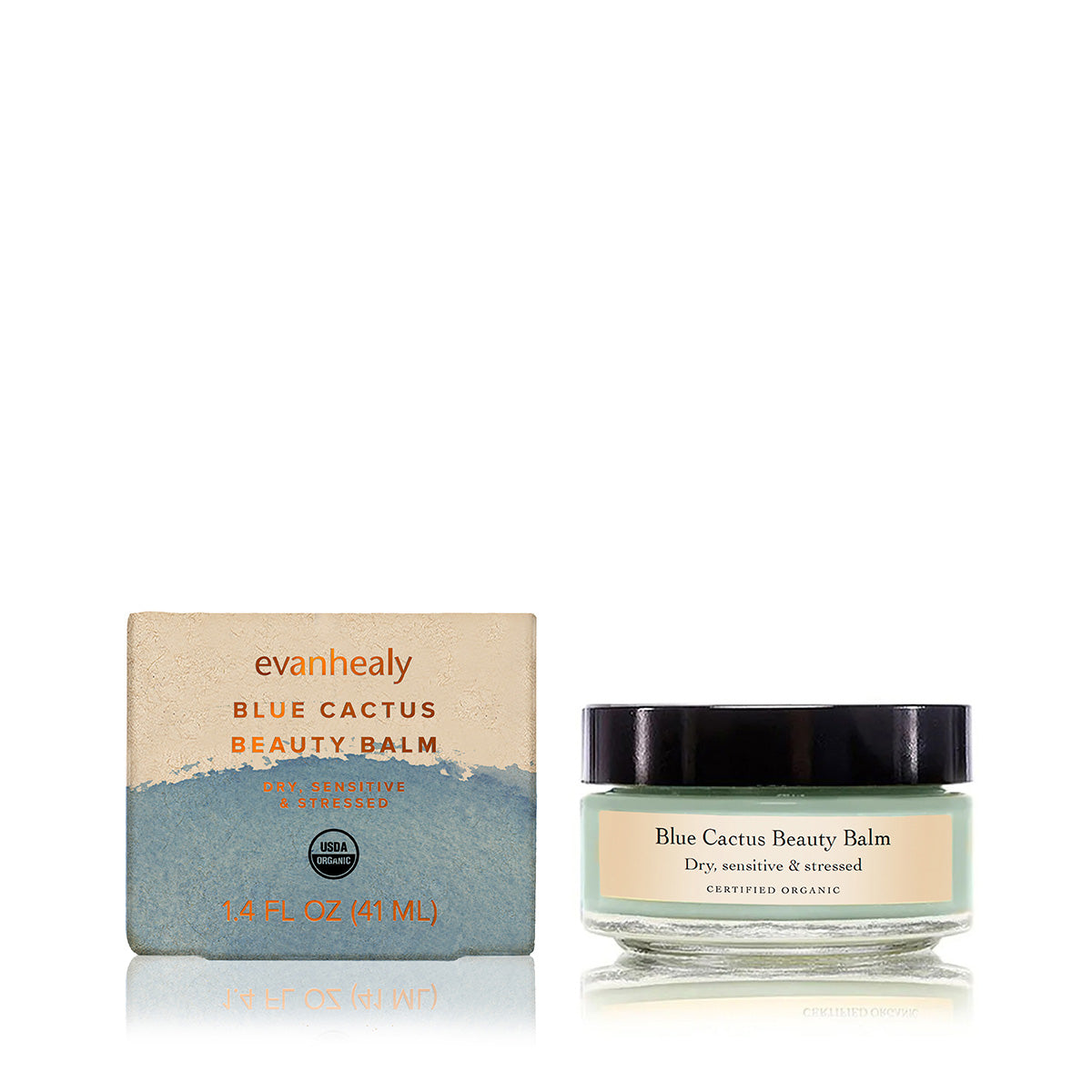 blue cactus beauty balm facial moisturizer for dry skin with box