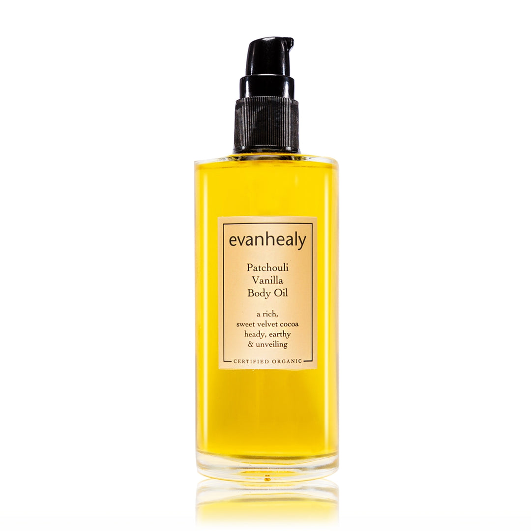 evanhealy patchouli vanilla body oil