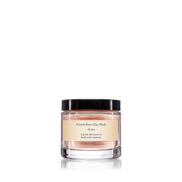 evanhealy french rose clay mask product in glass jar