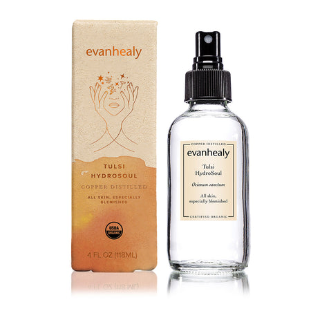 Holy Basil Water Organic Tulsi Facial Tonic Hydrosol | evanhealy